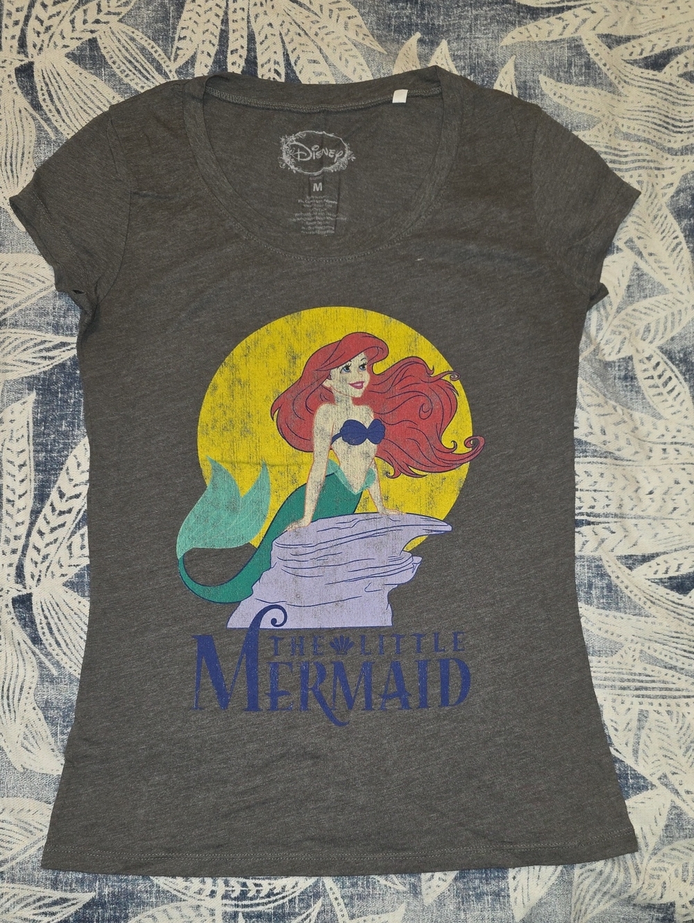 The Little Mermaid Gray Logo Tee